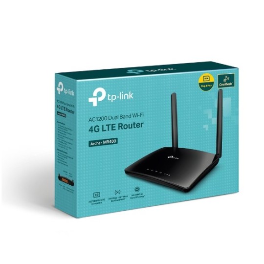 TP-LINK Archer MR400 / AC1200 Wireless Dual Band 4G LTE Router