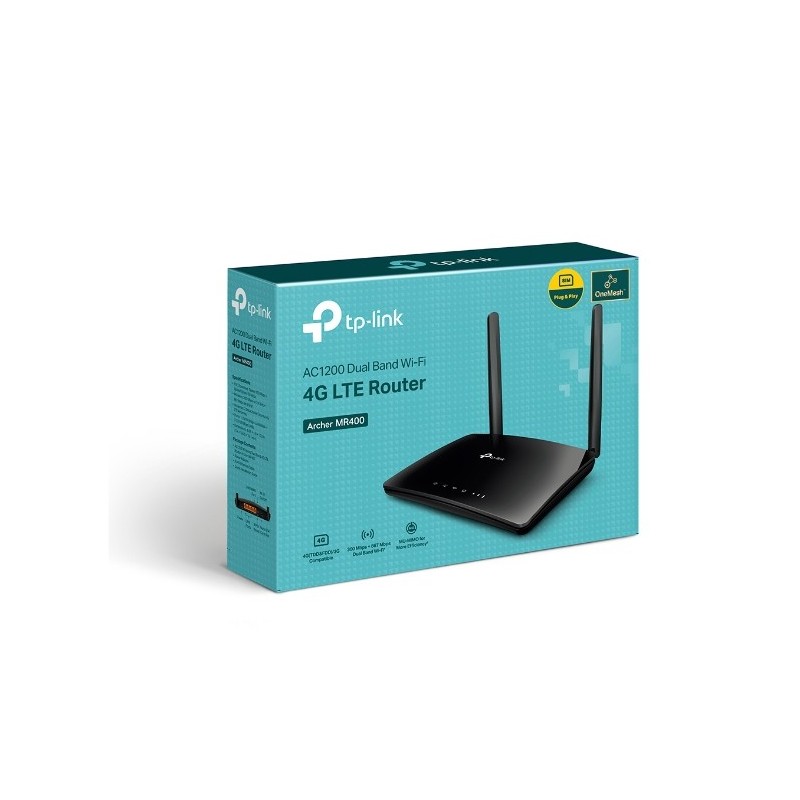 TP-LINK Archer MR400 / AC1200 Wireless Dual Band 4G LTE Router