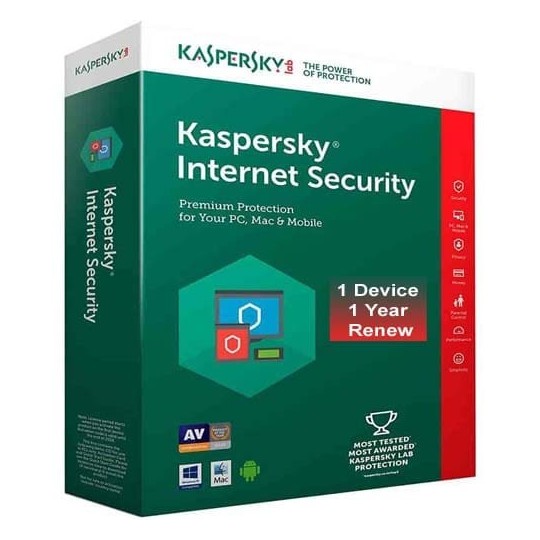 Kaspersky Internet Security 1 Year – 1 Device | Complete Antivirus Protection