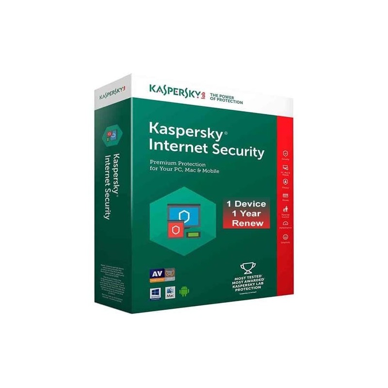 Kaspersky Internet Security 1 Year – 1 Device | Complete Antivirus Protection