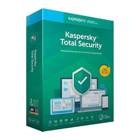 Kaspersky Total Security 2025 – 1 Year License for 1 Device | Complete Antivirus, Privacy & Data Protection Software