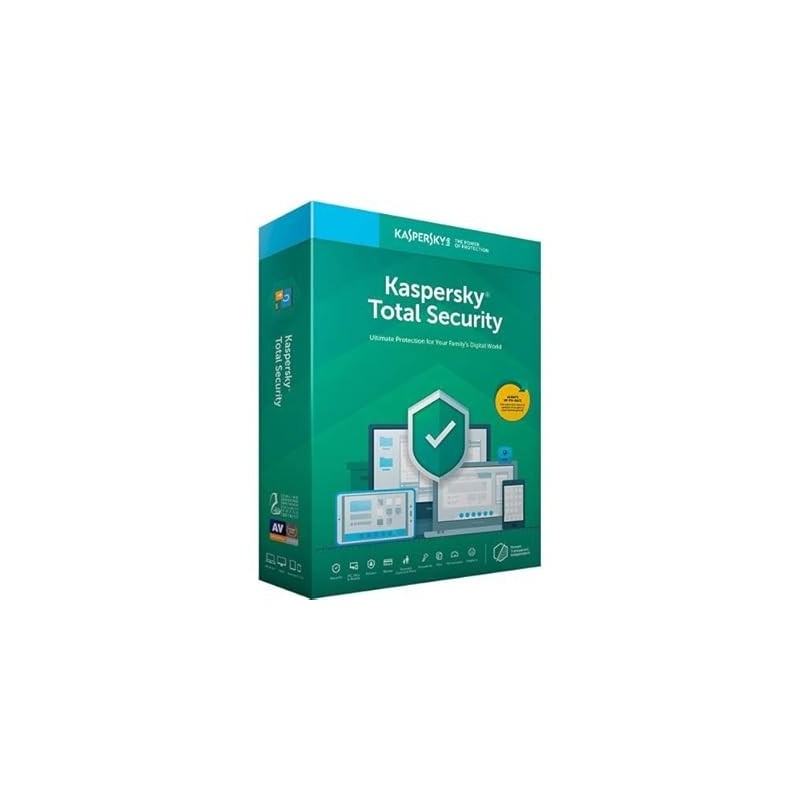 Kaspersky Total Security 2025 – 1 Year License for 1 Device | Complete Antivirus, Privacy & Data Protection Software