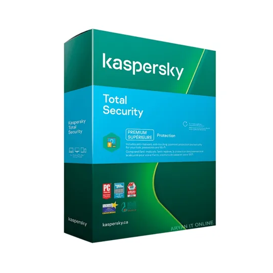 Kaspersky Total Security 2025 – 1 Year License for 2 Devices | Complete Antivirus & Privacy Protection Software