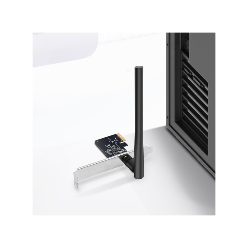 TP-Link Archer T2E AC600 PCIe WiFi Card Dual Band Wireless High High-Gain Antenna, MU-MIMO, WPA3, Low Profile - Antenna