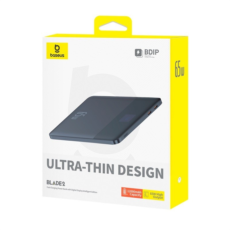 Baseus Blade2 Fast-Charging Power Bank Intelligent Edition 12000mAh 65W
