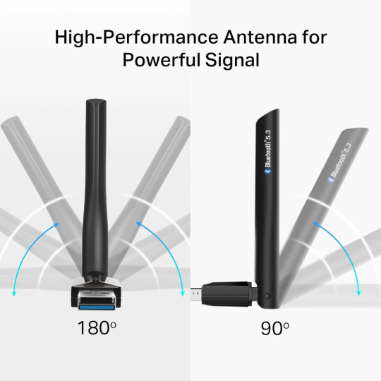 TP-Link UB500 Plus Bluetooth 5.3 Adapter, Long Range USB Receiver for PC, Laptop, PS5/PS4, Xbox Controller, Windows Support