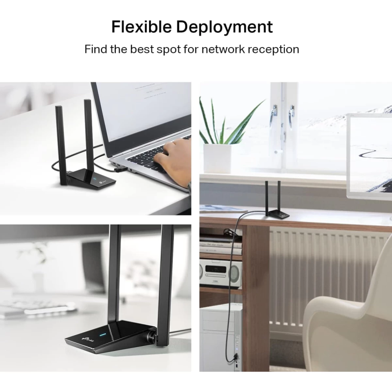 TP-LINK Archer TX20U Plus / AX1800 Dual Antennas High Gain Wireless USB Adapter