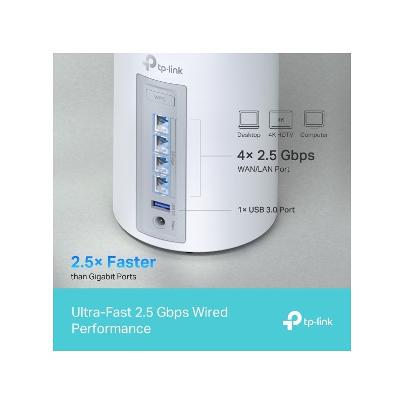 TP-LINK Deco BE65 / BE9300 Whole Home Mesh Wi-Fi 7 Unit / System