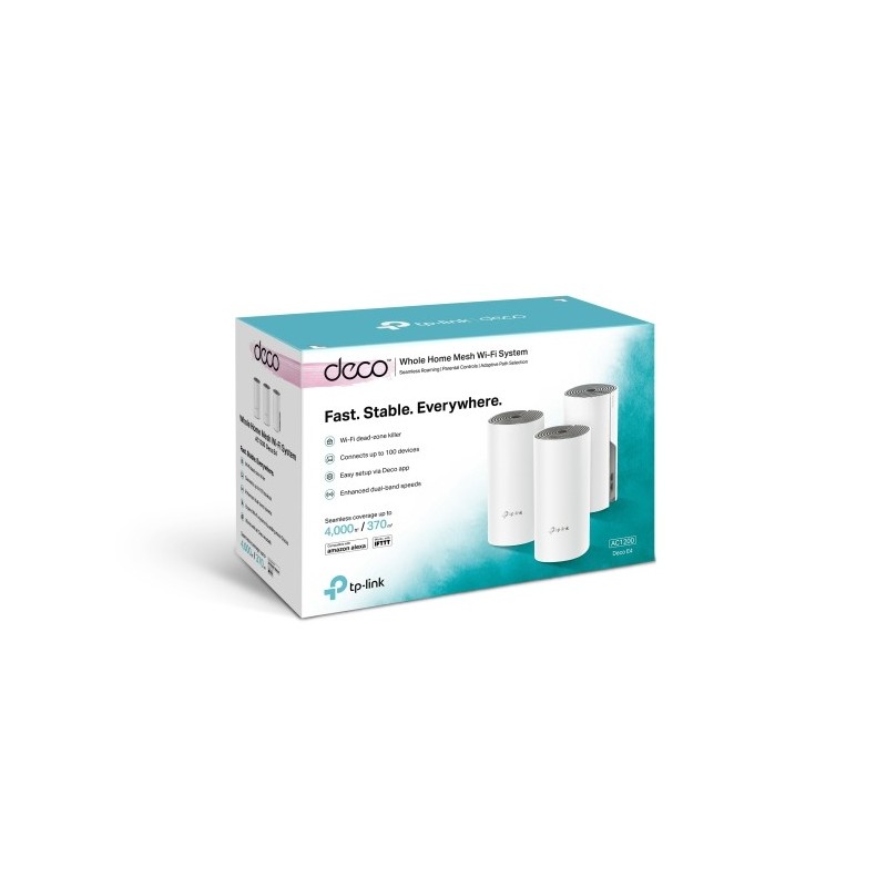 TP-LINK Deco E4 (3-pack) / AC1200 Whole Home Mesh Wi-Fi System