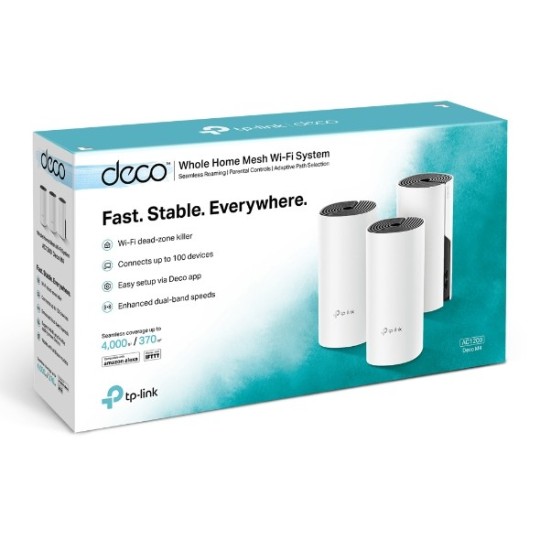 TP-LINK Deco M4 (3-pack) / AC1200 Whole Home Mesh Wi-Fi System