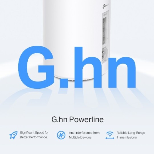 TP-LINK Deco PX50 (3-pack) / AX3000+G1500 Whole Home Powerline Mesh Wi-Fi 6 System