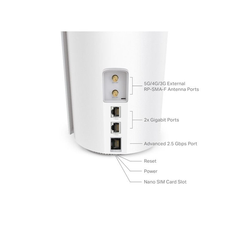 TP-LINK Deco X50-5G (1-pack) / 5G AX3000 Whole Home Mesh Wi- Fi 6 Gateway