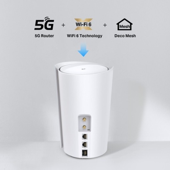 TP-LINK Deco X50-5G (1-pack) / 5G AX3000 Whole Home Mesh Wi- Fi 6 Gateway