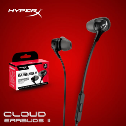 Hyperx Cloud Earbuds Ii – 14mm Drivers, Four Eartips, Hard-shell Carrying Case