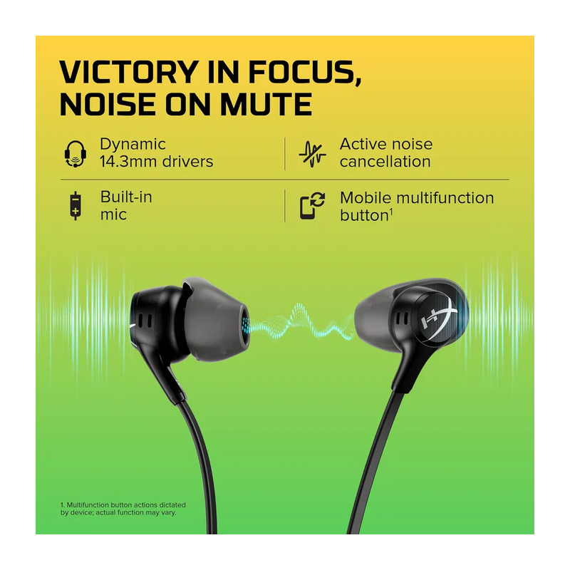 Hyperx Cloud Earbuds Ii – 14mm Drivers, Four Eartips, Hard-shell Carrying Case