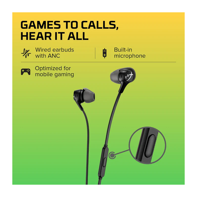 Hyperx Cloud Earbuds Ii – 14mm Drivers, Four Eartips, Hard-shell Carrying Case