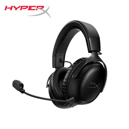 HyperX Cloud III Wireless – Gaming Headset for PC, PS5, PS4, up to 120-hour Battery ,Black
