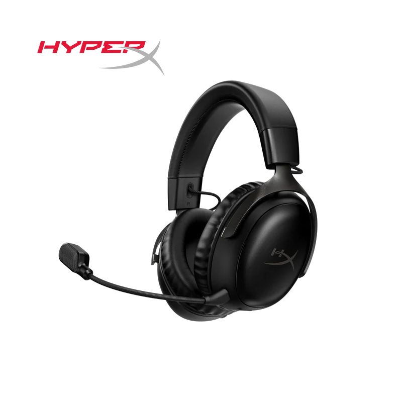 HyperX Cloud III Wireless – Gaming Headset for PC, PS5, PS4, up to 120-hour Battery ,Black