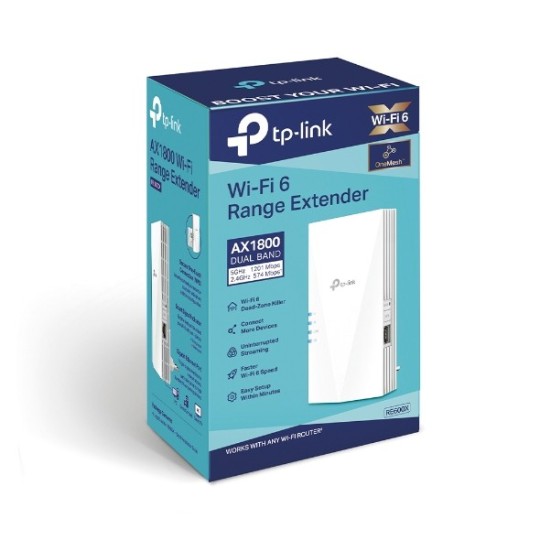 TP-LINK RE600X / AX1800 Wi-Fi 6 Range Extender