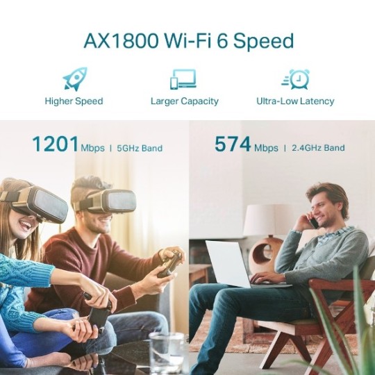 TP-LINK RE605X / AX1800 Wi-Fi 6 Range Extender