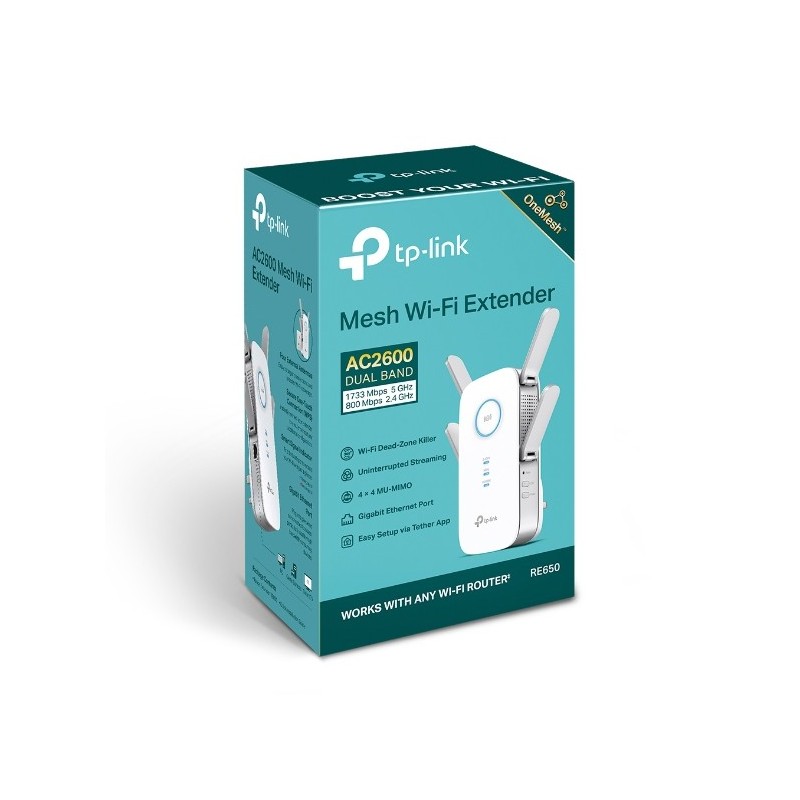 TP-LINK RE650 / AC2600 MU-MIMO Wi-Fi Range Extender