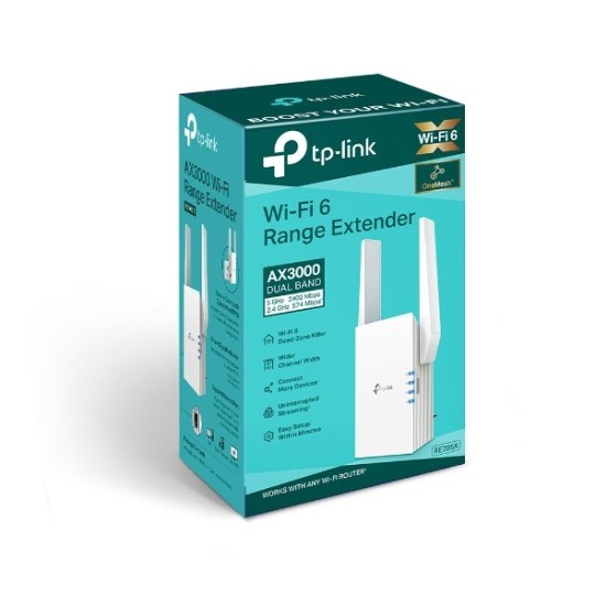 TP-LINK RE705X / AX3000 Wi-Fi 6 Range Extender