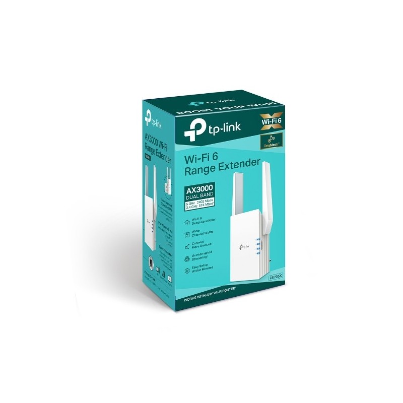 TP-LINK RE705X / AX3000 Wi-Fi 6 Range Extender