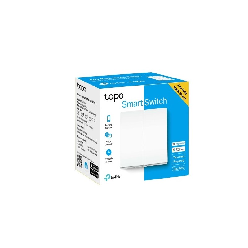 TP-LINK Tapo S220 / Smart Light Switch 2 Gang 1 Way