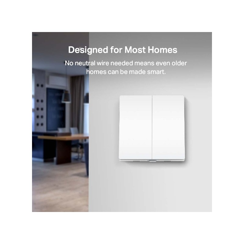 TP-LINK Tapo S220 / Smart Light Switch 2 Gang 1 Way