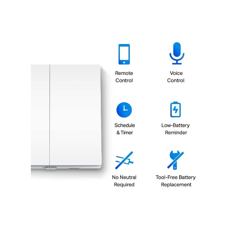 TP-LINK Tapo S220 / Smart Light Switch 2 Gang 1 Way