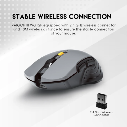 Fantech Raigor Gen III WG12R Rechargeable Wireless Gaming Mouse – Precision & Comfort