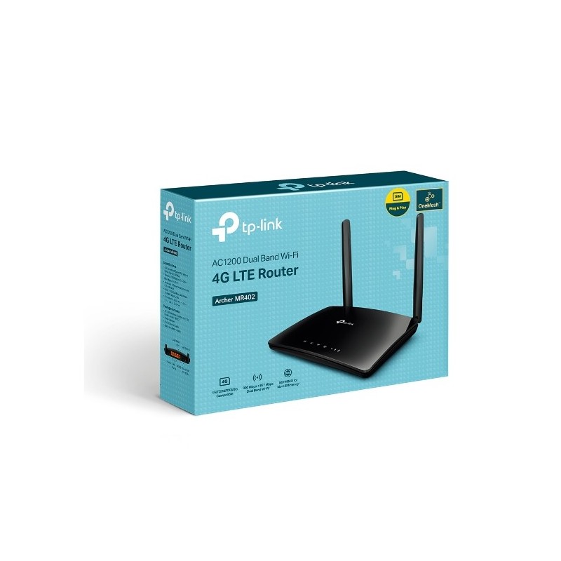 TP-LINK Archer MR402 AC1200 Wireless Dual Band 4G LTE Router