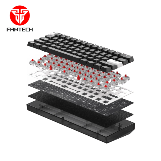 Fantech Maxfit61 Frost Modular Mechanical Keyboard – Compact & Customizable