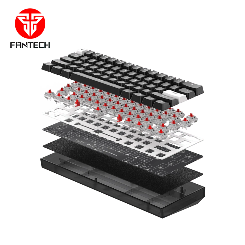 Fantech Maxfit61 Frost Modular Mechanical Keyboard – Compact & Customizable
