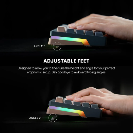 Fantech MK912 Atom Pro63 RGB Wireless Gaming Keyboard – Compact & Customizable