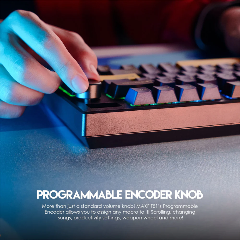 Fantech Maxfit81 MK910 Vibe Grand Cobalt Edition Mechanical Keyboard – Premium RGB & Performance