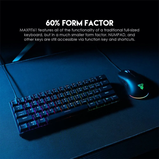 Fantech Maxfit61 MK857 RGB Mechanical Keyboard – Compact & Customizable