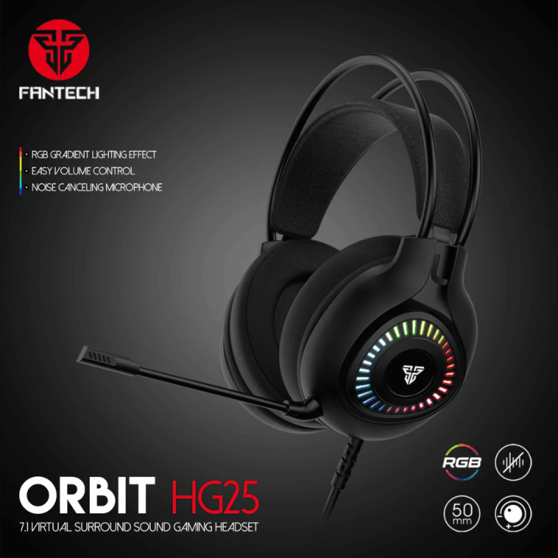 Fantech Orbit HG25 Gaming Headset – 7.1 Virtual Surround Sound & Comfort