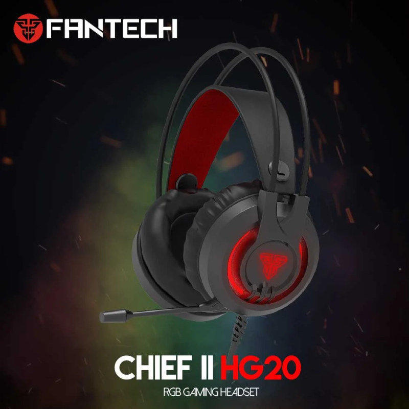 Fantech Chief II HG20 RGB Gaming Headset – Clear Sound & Stylish Design