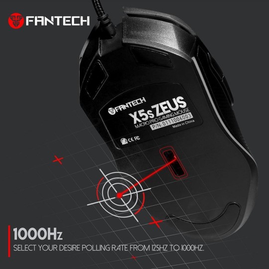 Fantech Zeus X5s Macro Pro Gaming Mouse – High Precision & RGB Lighting