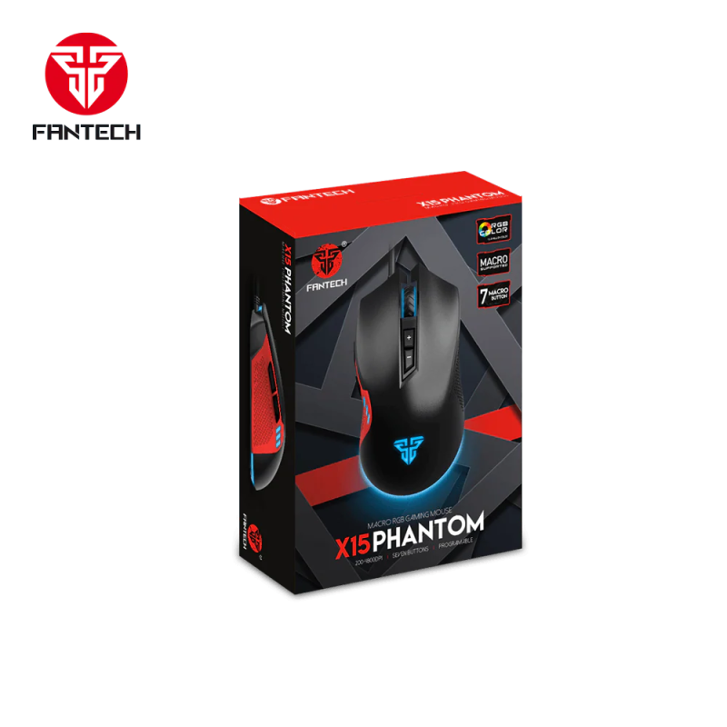Fantech Phantom X15 RGB Gaming Mouse – High-Precision & Ergonomic Design