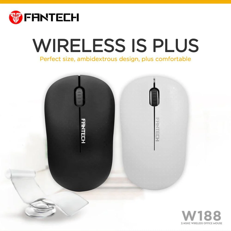 Fantech W188 Wireless Mouse – Compact, Reliable & Comfortable