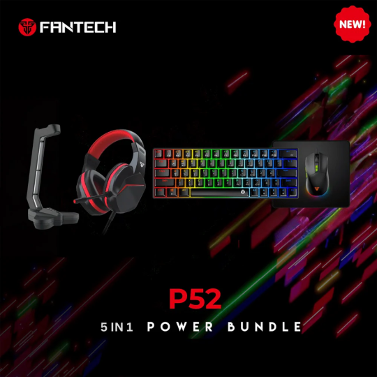 Fantech P52 Power Bundle Gaming – Keyboard, Mouse & Headset Combo