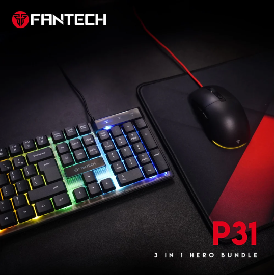 Fantech P31 Hero Bundle Gaming Set – Keyboard, Mouse, Headset & Mousepad Combo