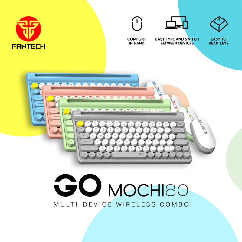 Fantech Mochi WK897 Wireless Keyboard & Mouse Combo – 80 Keys for Windows