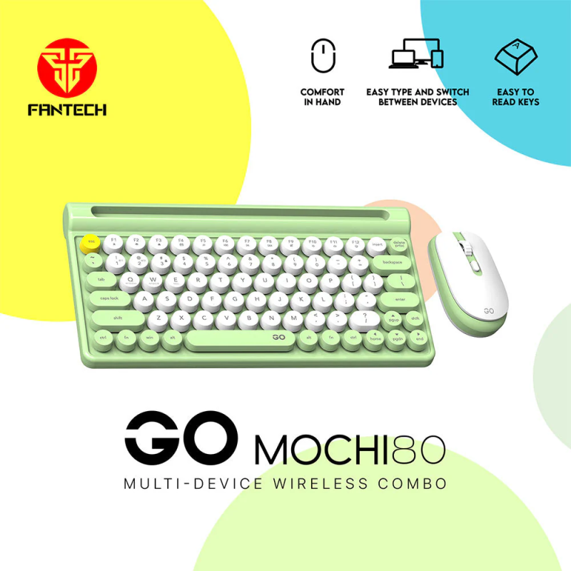 Fantech Mochi WK897 Wireless Keyboard & Mouse Combo – 80 Keys for Windows