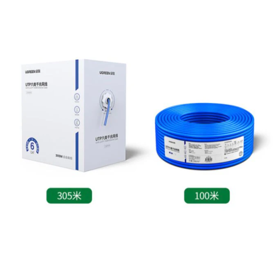 UGREEN Cat 6 U/UTP Patch Cord 23AWG Copper 100m - NW109 - 11257