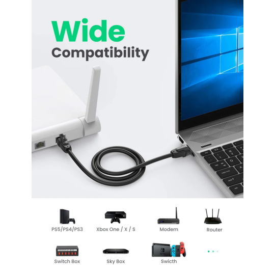 UGREEN Cat8 CLASSⅠS/FTP Round Ethernet Cable - NW121 - 70327