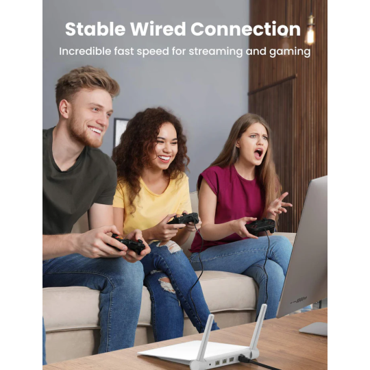 UGREEN Cat8 CLASSⅠS/FTP Round Ethernet Cable - NW121 - 70327