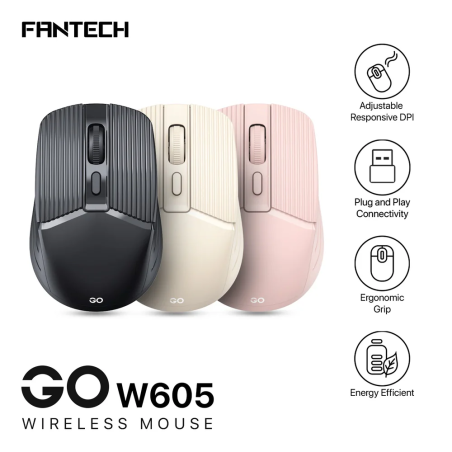 Fantech GO W605 Wireless Office Mouse – Comfortable & Efficient